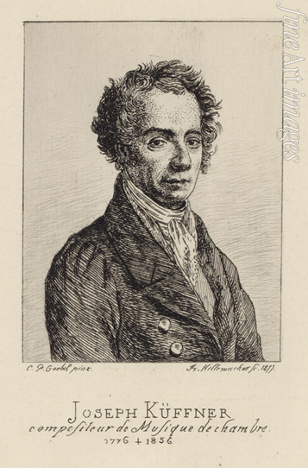 Goebel Karl Peter - Porträt von Komponist Joseph Küffner (1776-1856) 
