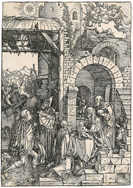 Dürer Albrecht - Die Anbetung der Könige, aus dem Marienleben