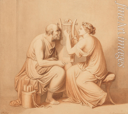 Riepenhausen Johann Christian - Socrates learning the lyra