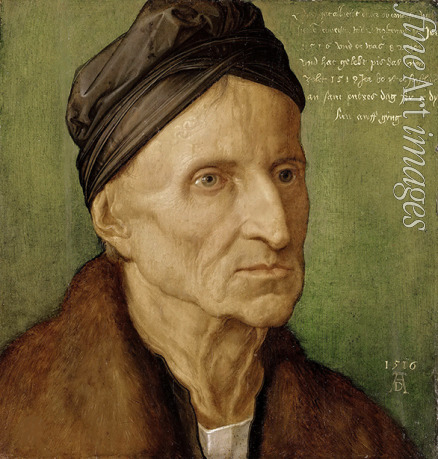 Dürer Albrecht - Porträt von Michael Wolgemut (1434-1519)