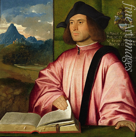 Cariani Giovanni - Porträt von Giovanni Benedetto Caravaggi