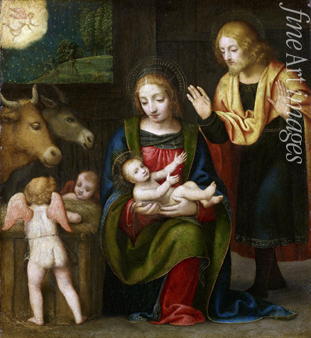 Luini Bernardino - Die Anbetung des Christuskindes