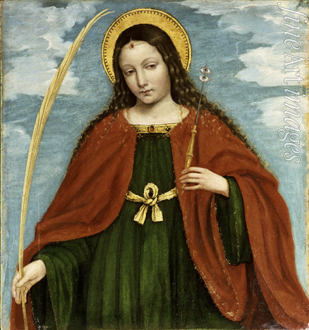 Bergognone Ambrogio - Heilige Lucia (Aus dem Polyptychon von San Bartolomeo, Bergamo)