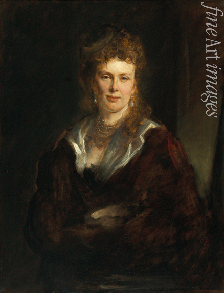 Lenbach Franz von - Portrait of Countess Elisabeth zu Sayn-Wittgenstein-Sayn (1845-1883)