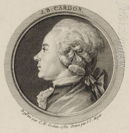 Miger Simon Charles - Porträt von Harfenist und Komponist Jean-Baptiste Cardon (1760-1803)