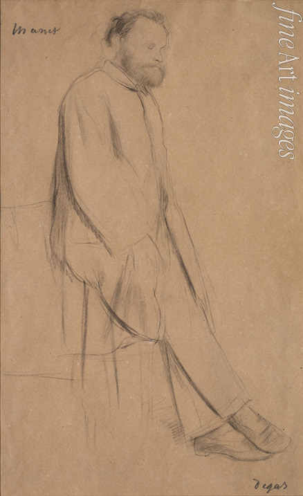 Degas Edgar - Portrait of the artist Édouard Manet (1832-1883)