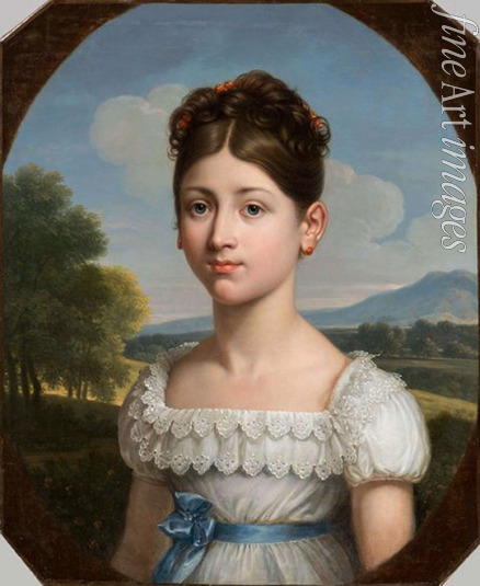 Fabre François-Xavier Pascal Baron - Portrait of Caroline Scitivaux (1800-1882)