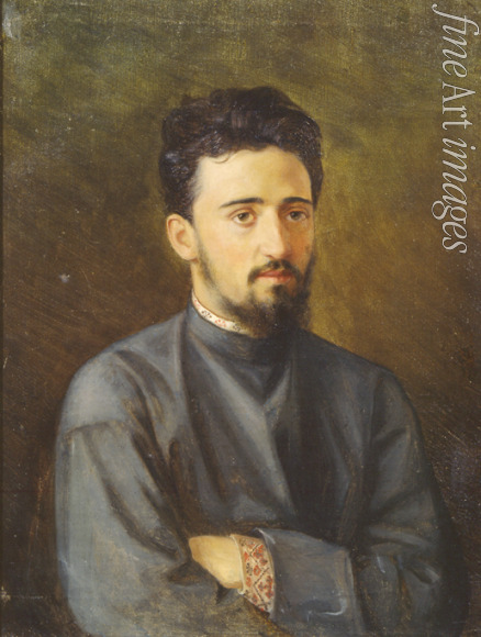 Malyschew Michail Georgijewitsch - Porträt von Schriftsteller Wsewolod Michajlowitsch Garschin (1855-1888)