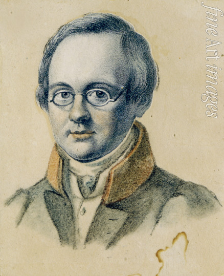 Langer Walerian Platonowitsch - Porträt von Dichter Anton Antonowitsch Delwig (1798-1831)