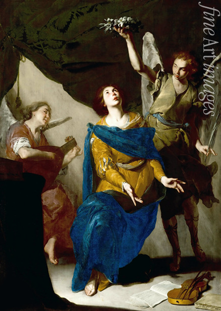 Cavallino Bernardo - Die heilige Cäcilia in Ekstase