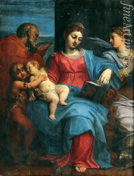 Carracci Agostino - Die Heilige Familie mit der Heiligen Margareta