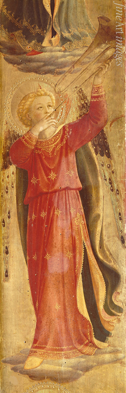 Angelico Fra Giovanni da Fiesole - Der musizierende Engel (Aus dem Linaioli-Tabernakel)