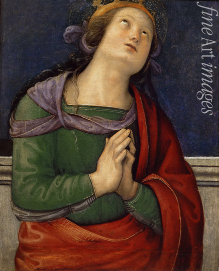 Perugino - San Pietro Polyptychon: Die heilige Flavia