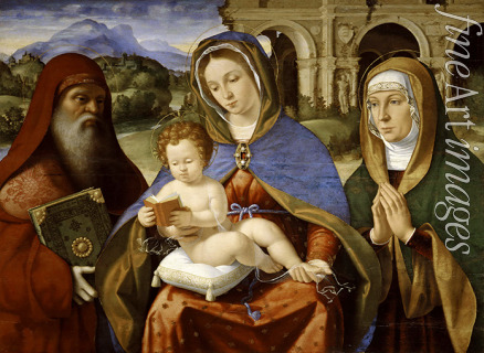 Previtali Andrea - Madonna mit Kind zwischen den Heiligen Hieronymus und Anna (Madonna Baglioni)