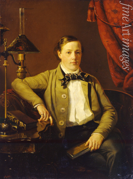 Michajlow Grigori Karpowitsch - Porträt des Dichters Apollon Majkow (1821-1897)
