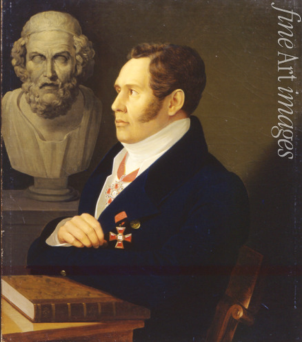 Wischnewizki Michail Prokopjewitsch - Porträt des Dichters Nikolai Gneditsch (1784-1833)