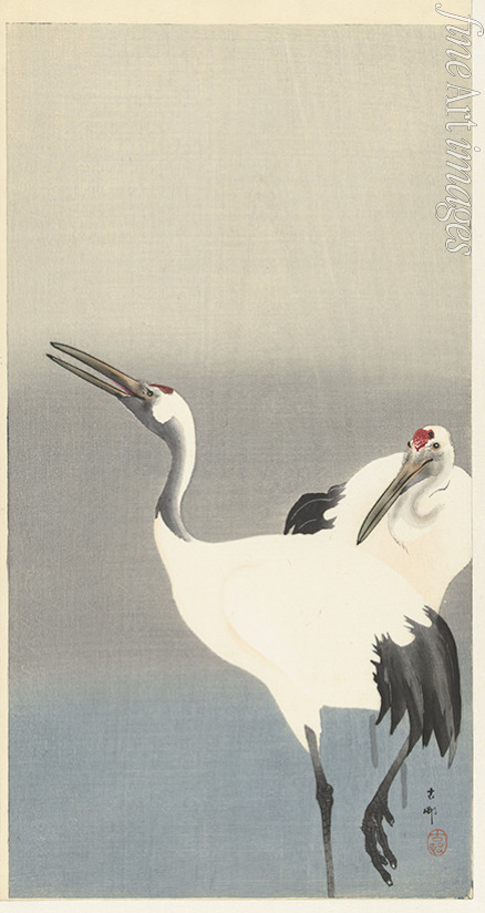 Ohara Koson - Two cranes