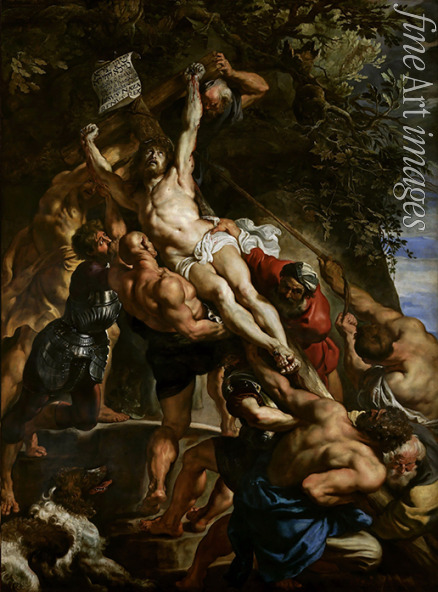 Rubens Pieter Paul - The Raising of the Cross (Triptych, Central Panel)