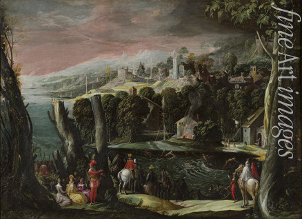 Niccolò dell'Abate - Landschaft mit Figuren