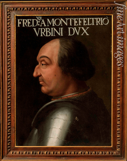 Dell'Altissimo Cristofano - Porträt von Federico da Montefeltro (1422-1482), Herzog von Urbino