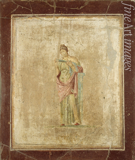 Römisch-pompejanische Wandmalerei - Weibliche Figur (Calliope)