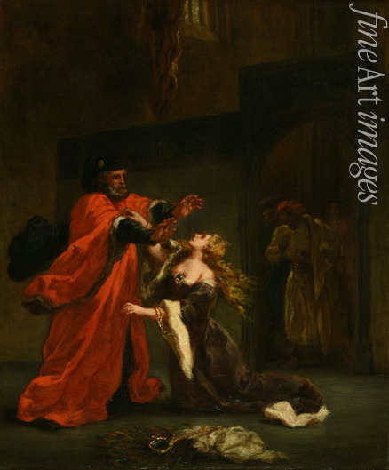 Delacroix Eugène - Desdemona wird von ihrem Vater verflucht