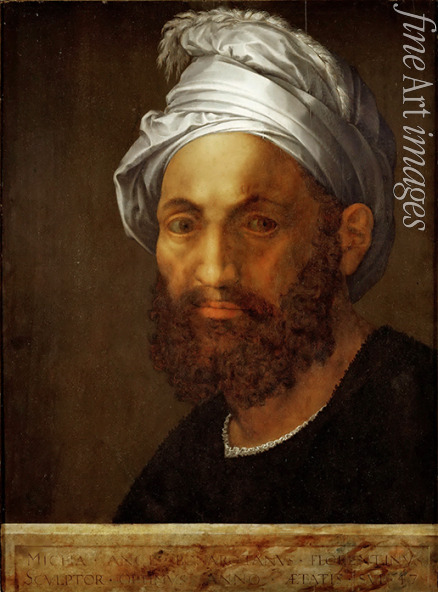 Bandinelli Baccio - Portrait of Michelangelo Buonarroti