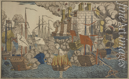 Georgin François - The Naval Battle of Navarino on 20 October 1827