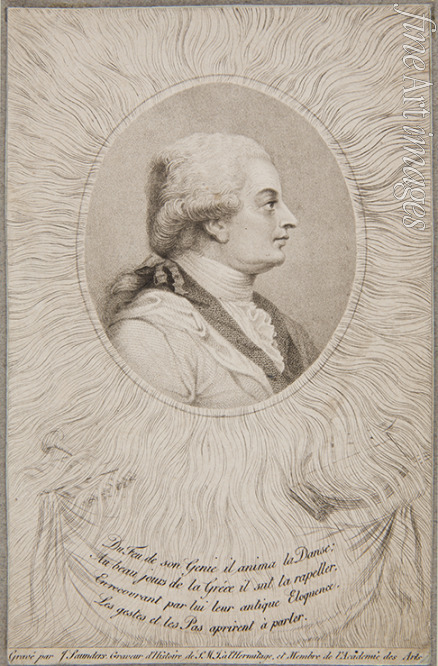 Saunders Joseph - Porträt von Tänzer und Choreograf Jean Georges Noverre (1727-1810)