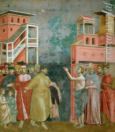 Giotto di Bondone - Renunciation of Worldly Goods (from Legend of Saint Francis)