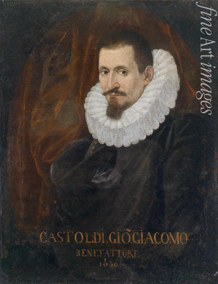 Unbekannter Künstler - Porträt von Sänger und Komponist Giovanni Giacomo Gastoldi (1553-1609)