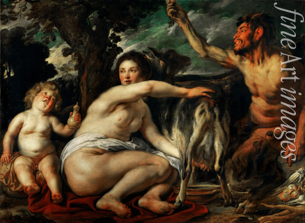 Jordaens Jacob - The Childhood of Zeus (Infant Zeus Fed by the Goat Amalthea)