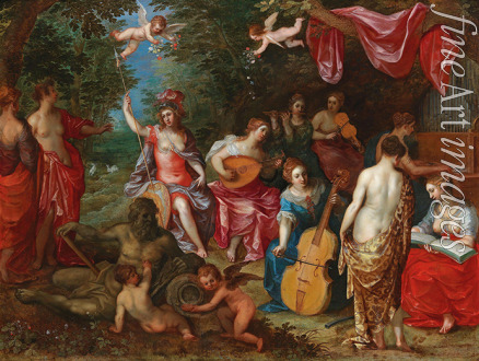 Brueghel Jan the Elder - Minerva Visits the Nine Muses