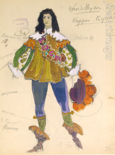 Brailovsky Leonid Mikhaylovich - Costume design for the opera Don Juan by W.A. Mozart