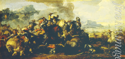 Courtois Jacques - Combat between French and Spanish cavalries