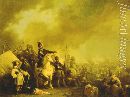 Courtois Jacques - Heerlager während der Belagerung