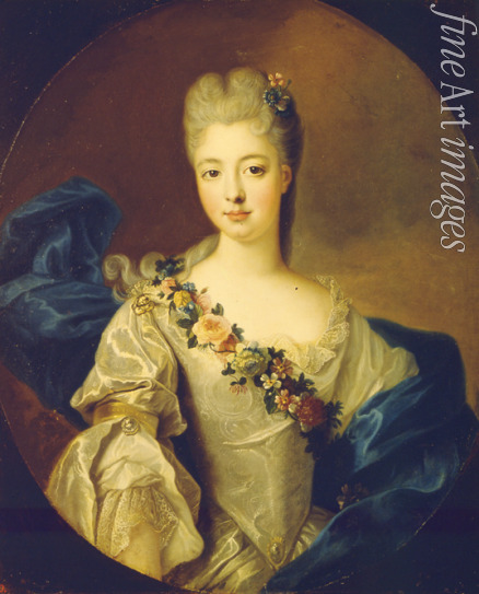 Gobert Pierre - Portrait of  Charlotte Aglaé of Orléans, Mademoiselle de Valois (1700-1761), duchess of Modena