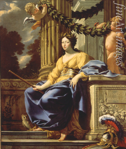 Vouet Simon - Allegorisches Porträt Anna Maria von Österreich (1601-1666)