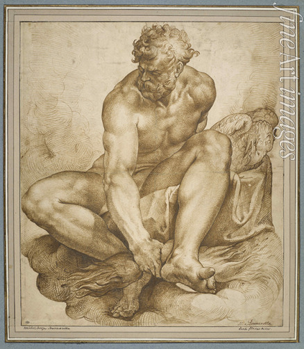 Passerotti (Passarotti) Bartolomeo - Jupiter, auf Wolken sitzend