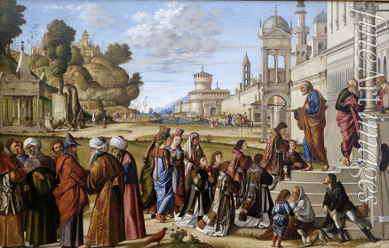 Carpaccio Vittore - Die Weihe des Heiligen Stephanus zum Diakon