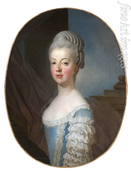 Duplessis Joseph-Siffred - Porträt von Erzherzogin Maria Antonia von Österreich (1755-1793), die spätere Königin von Frankreich