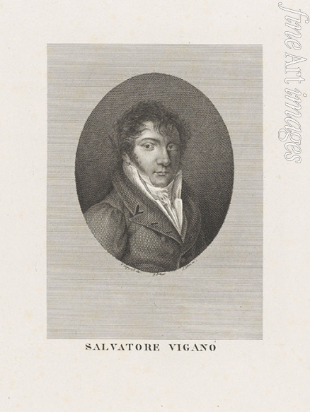Caporali Filippo - Portrait of the choreographer, composer and dancer Salvatore Viganò (1769-1821)