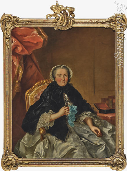 Tischbein Johann Heinrich der Ältere - Pfalzgräfin Karoline von Nassau-Saarbrücken (1704-1774), Herzogin von Pfalz-Zweibrücken