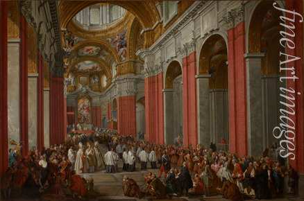 Pannini (Panini) Giovanni Paolo - The Consecration of Giuseppe Pozzobonelli as Archbishop in San Carlo al Corso