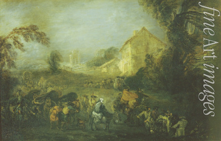 Watteau Jean Antoine - Die Strapazen des Krieges