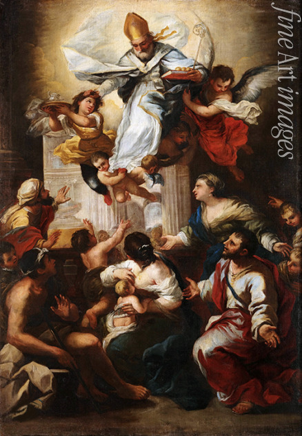 Giordano Luca - Der heilige Nikolaus von Bari rettet den jungen Mundschenk
