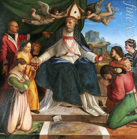 Sabatini Andrea - Der heilige Nikolaus von Bari auf dem Bischofsthron