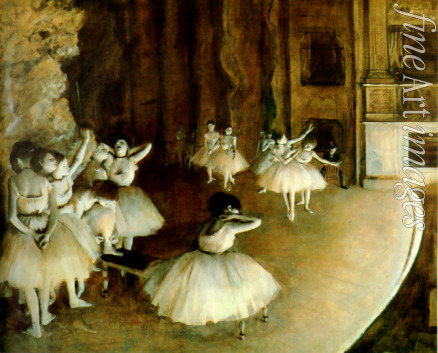 Degas Edgar - Die Tanzklasse auf der Bühne