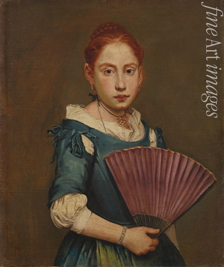 Ceruti Giacomo Antonio - Portrait of a girl with a fan
