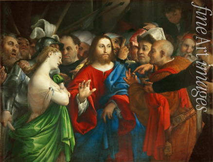 Lotto Lorenzo - Christus und die Sünderin